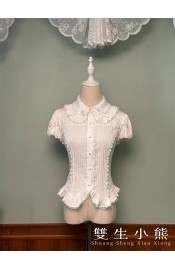 Twin Bears Take A Bite Of Cake Blouse(2nd Pre-Order/Full Payment Without Shipping)